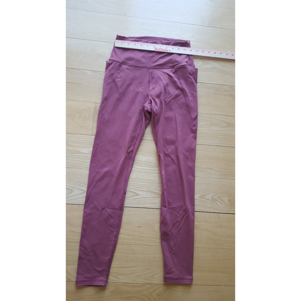 SAVVI brand Women dusty rose High Waisted Leggings with Pockets Size M - Picture 3 of 9